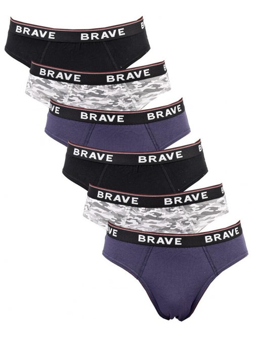 Slip Uomo TRESS Cotone - Confezione da 6 - Kiabi Slip Uomo TRESS Cotone - Confezione da 6 - Kiabi