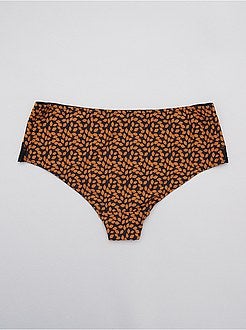 Taglie forti donna - Slip vita alta in microfibra - Kiabi