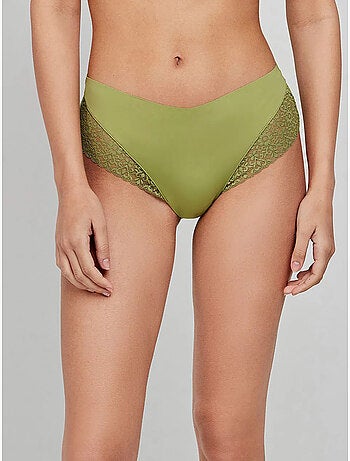 Slip vita alta in pizzo extra piatto