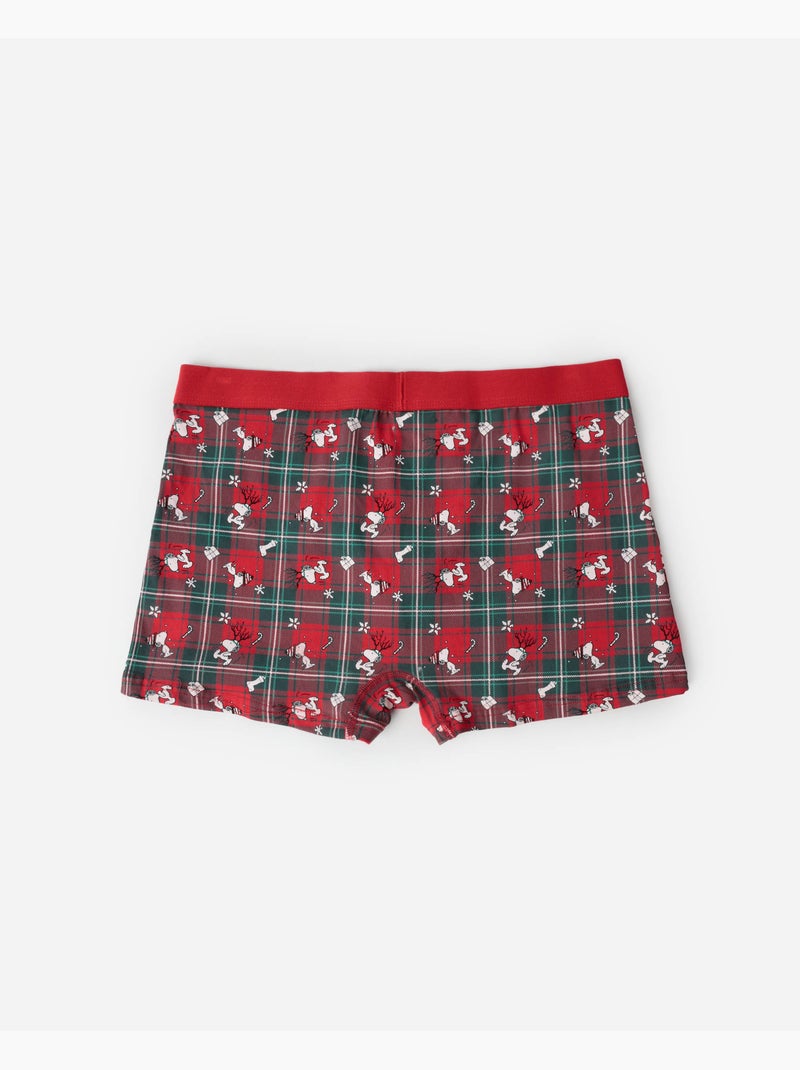 Slip/boxer da uomo PEANUTS Reindeer Crossing Rosso - Kiabi