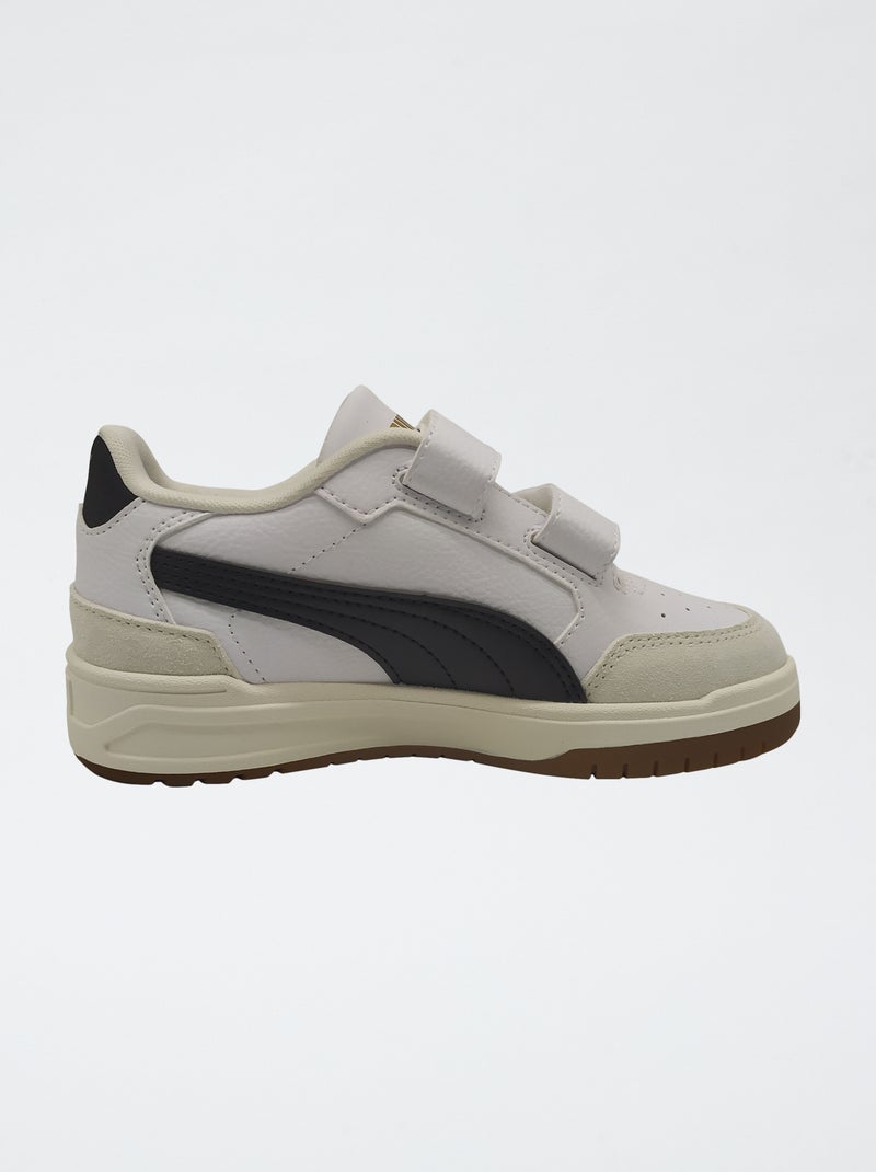 Sneaker basse con velcro Bianco - Kiabi
