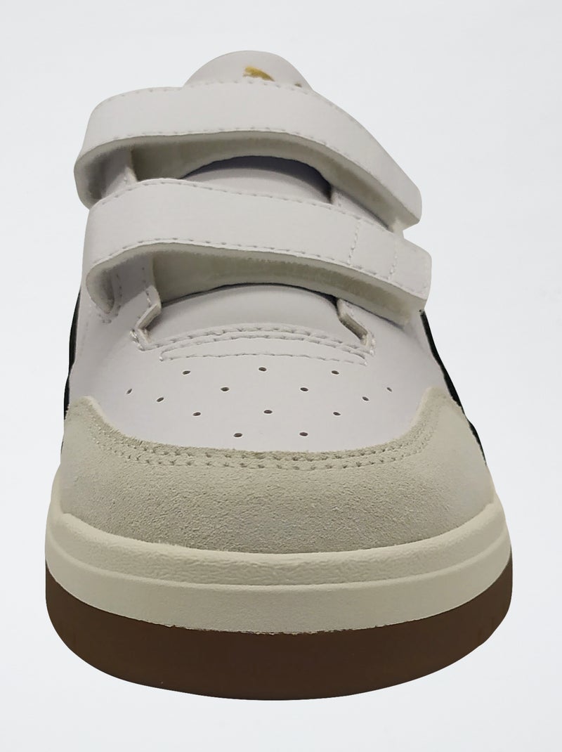 Sneaker basse con velcro Bianco - Kiabi