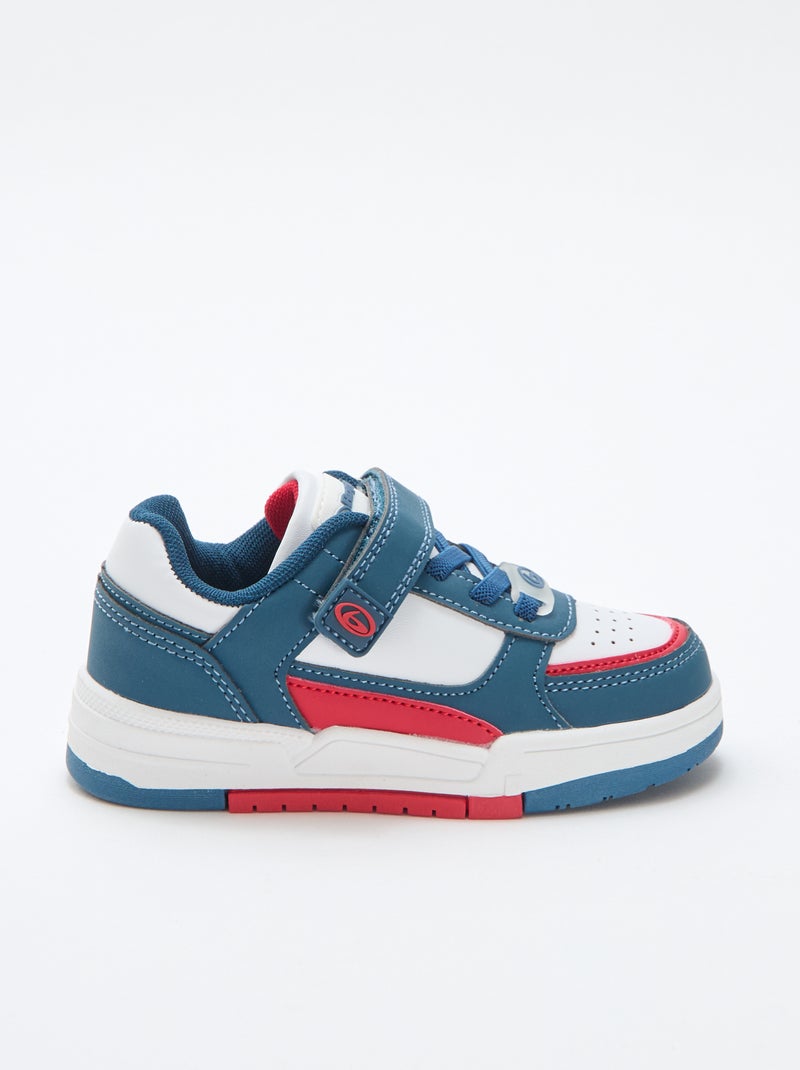 Sneaker basse con velcro Blu - Kiabi