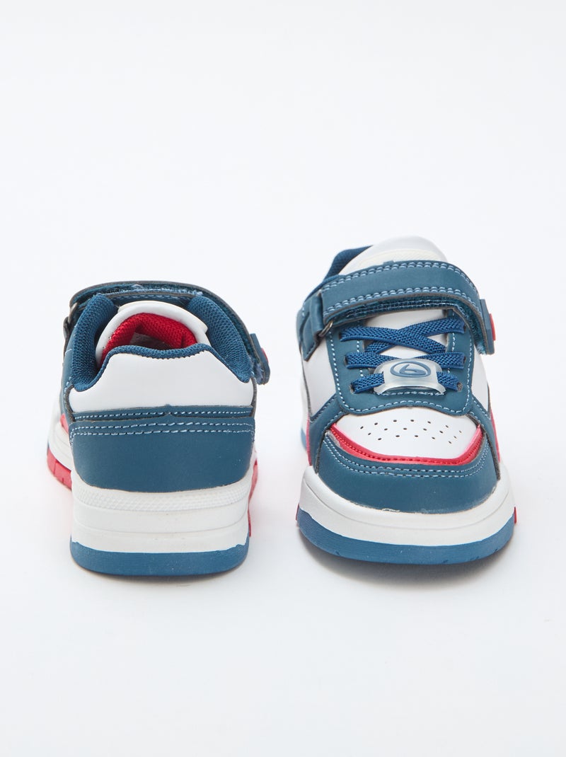 Sneaker basse con velcro Blu - Kiabi