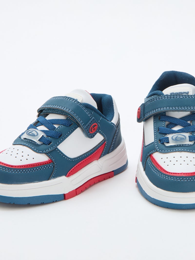 Sneaker basse con velcro Blu - Kiabi