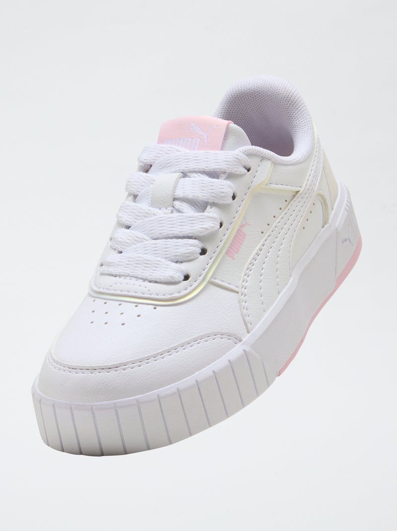 Sneaker basse tinta unita in similpelle PUMA Bianco - Kiabi