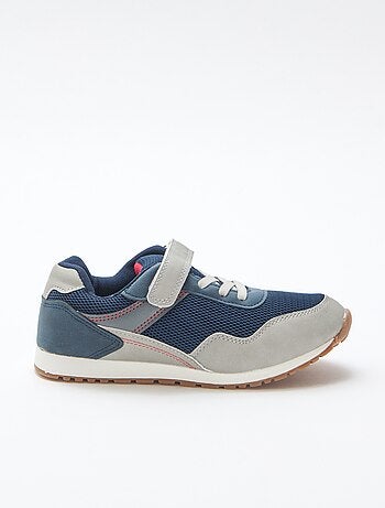 Sneaker con velcro multicolore in mesh