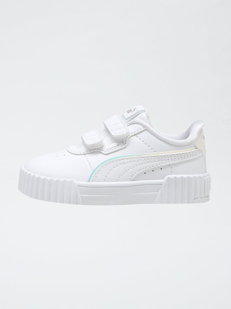 Sneaker leggera tinta unita brillante PUMA Bianco - Kiabi