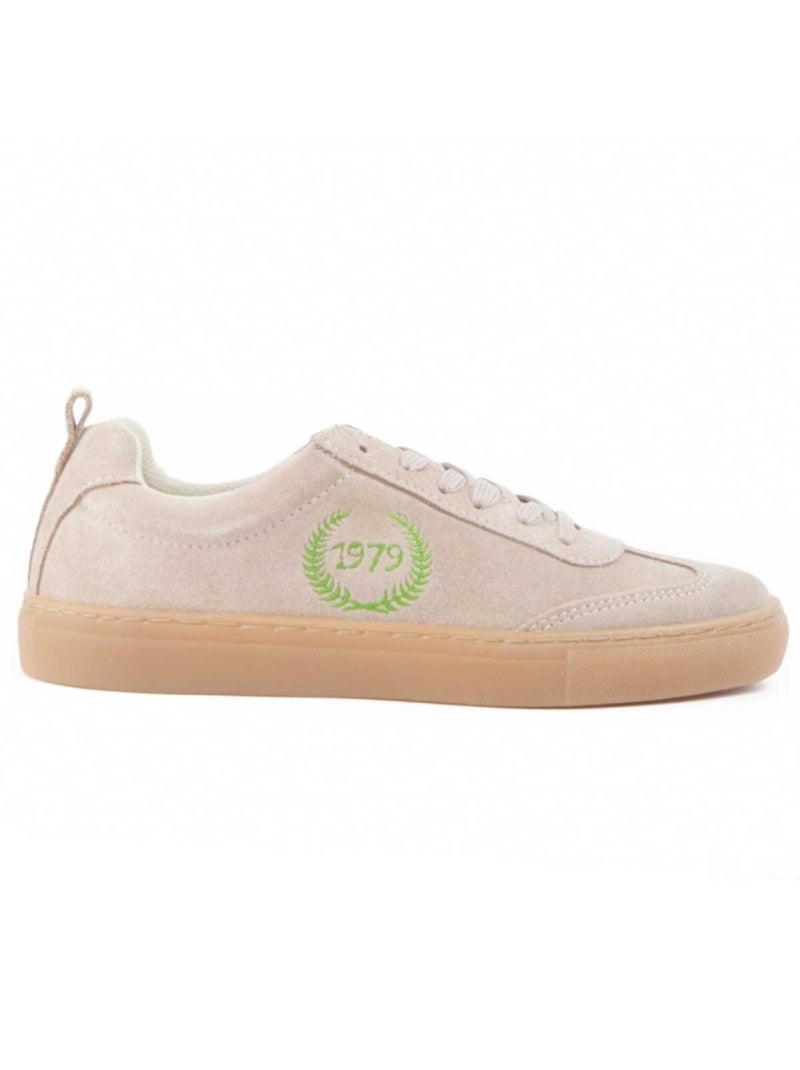 Sneaker Pelle Naturale Montevita Beige - Kiabi