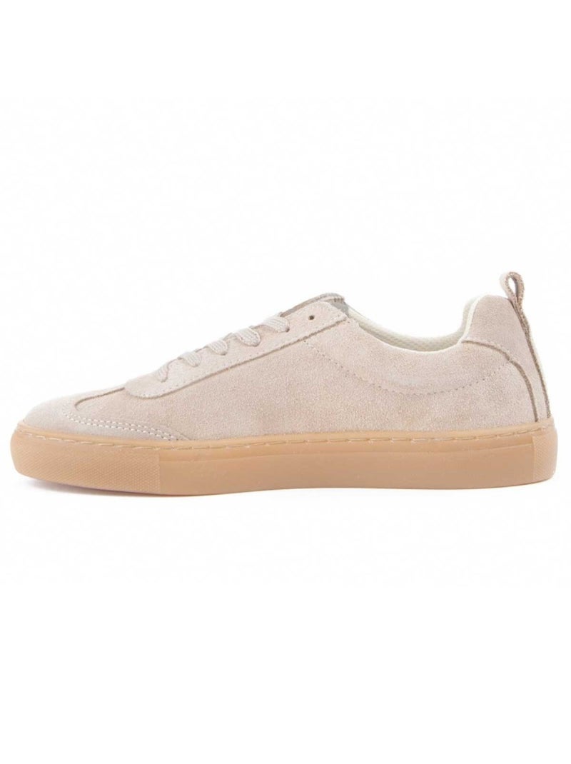 Sneaker Pelle Naturale Montevita Beige - Kiabi