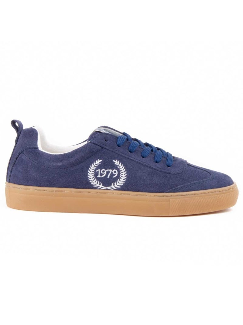 Sneaker Pelle Naturale Montevita Blu - Kiabi