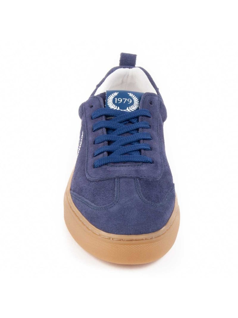 Sneaker Pelle Naturale Montevita Blu - Kiabi