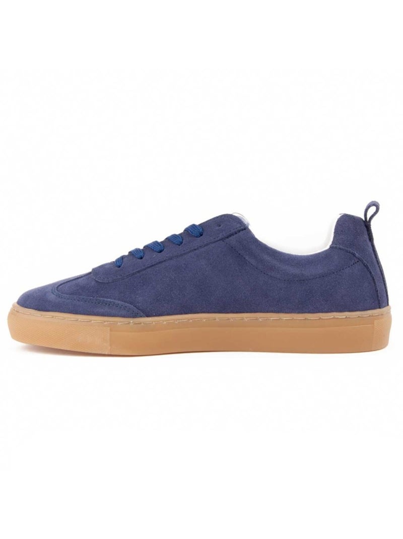 Sneaker Pelle Naturale Montevita Blu - Kiabi