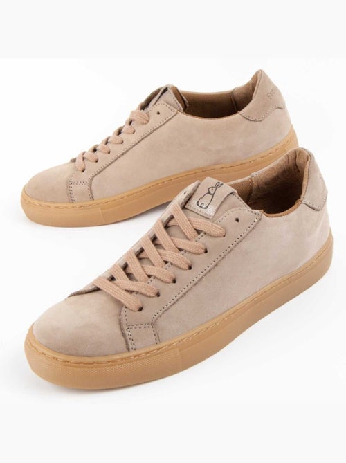 Sneaker Pelle Naturale Purapiel - Kiabi