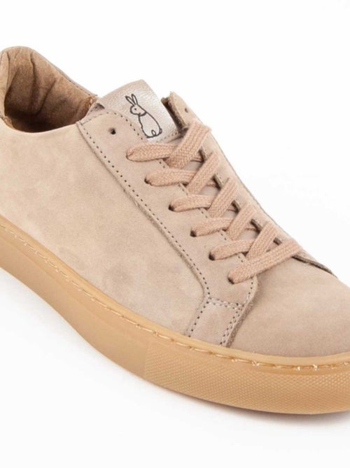 Sneaker Pelle Naturale Purapiel - Kiabi