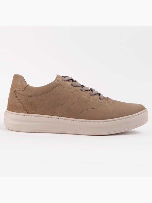 Sneaker Pelle Naturale Purapiel - Kiabi