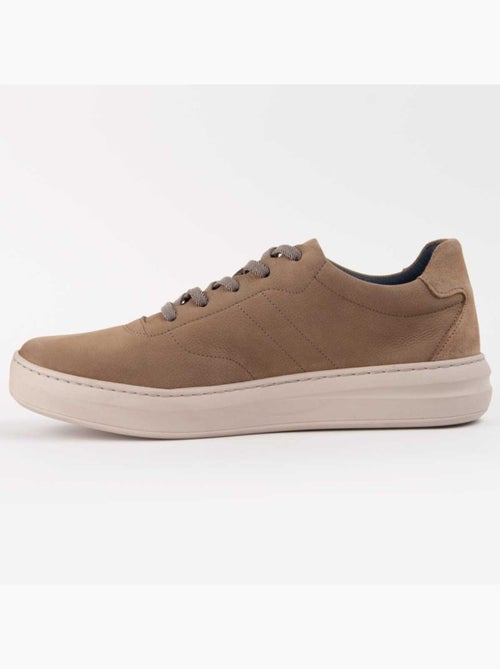 Sneaker Pelle Naturale Purapiel - Kiabi
