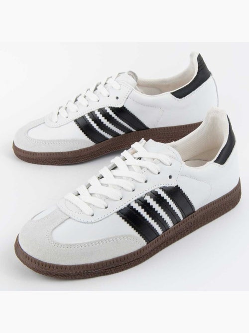 Sneaker Pelle Naturale Purapiel - Kiabi