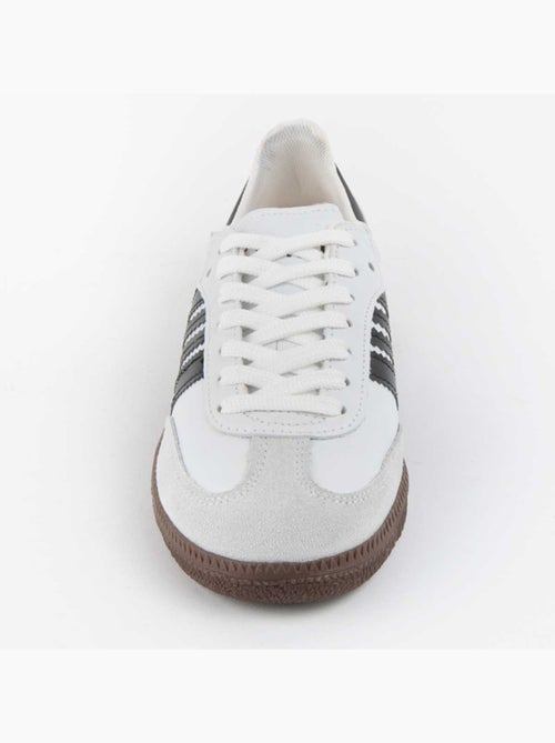 Sneaker Pelle Naturale Purapiel - Kiabi