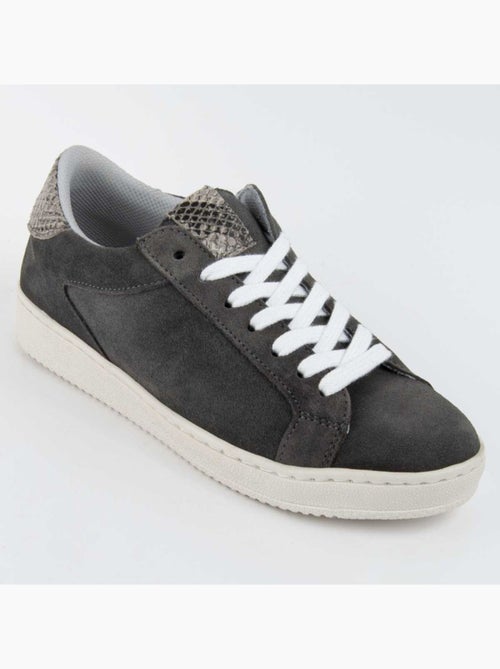 Sneaker Pelle Naturale Purapiel - Kiabi