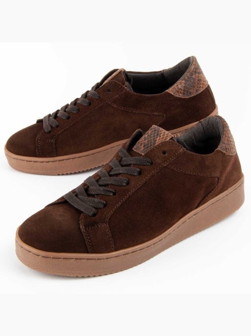 Sneaker Pelle Naturale Purapiel - Kiabi