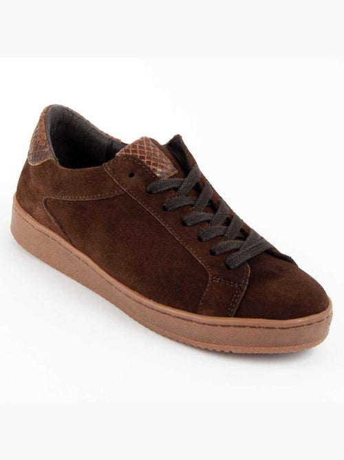Sneaker Pelle Naturale Purapiel - Kiabi