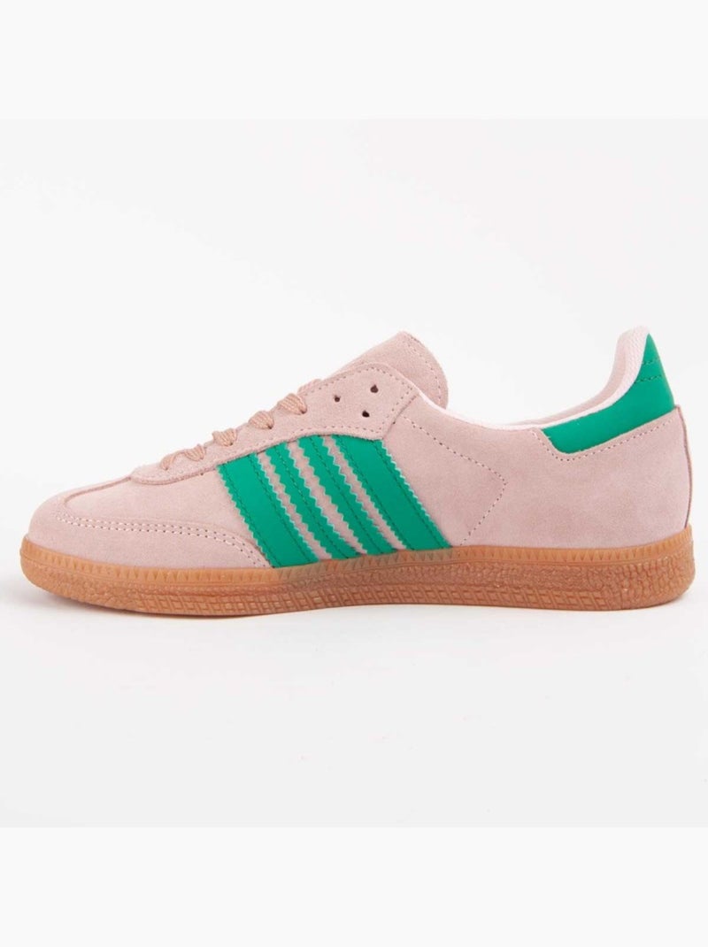 Sneaker Pelle Naturale Purapiel Rosa - Kiabi