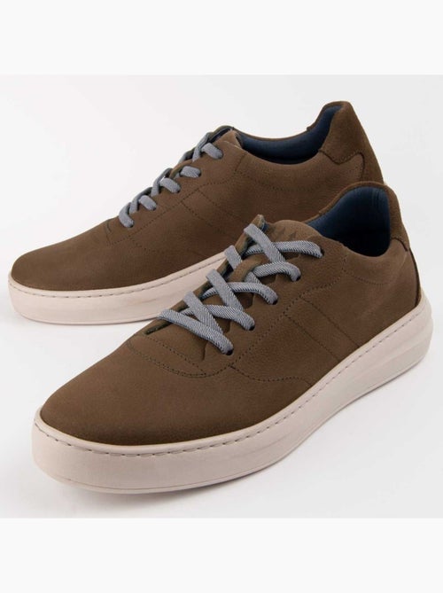 Sneaker Pelle Naturale Purapiel - Kiabi