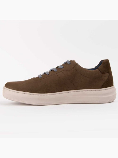 Sneaker Pelle Naturale Purapiel - Kiabi