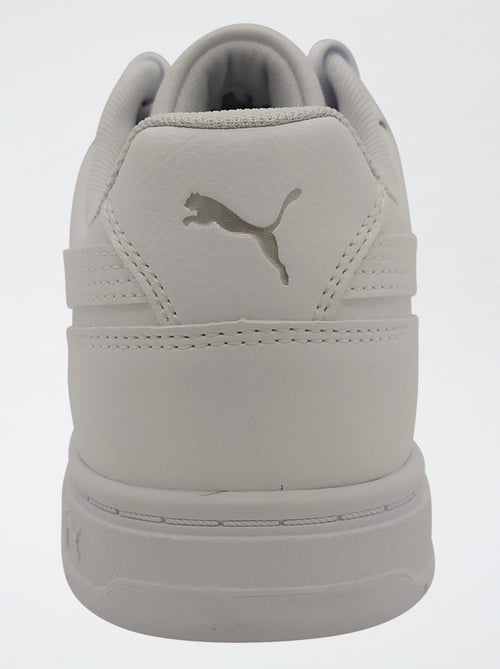 Sneaker tinta unita effetto pelle - Kiabi