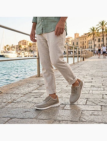 Sneaker uomo comfort suola morbida stile barca OZABI