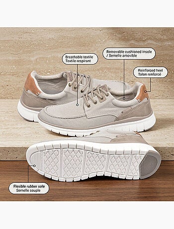 Sneaker uomo comfort suola morbida stile barca OZABI