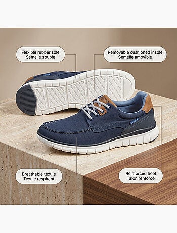Sneaker uomo comfort suola morbida stile barca OZABI