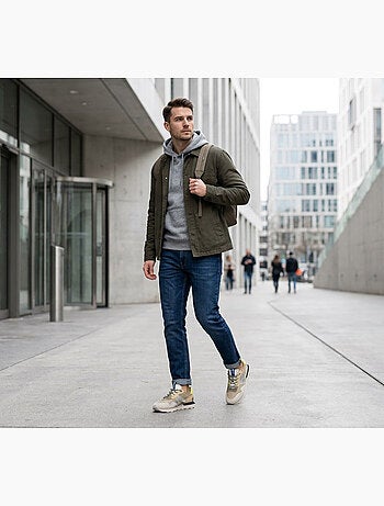 Sneaker uomo running retro confortevole OZABI