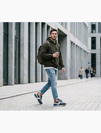 Sneaker uomo running retro confortevole OZABI