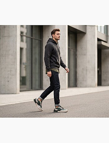 Sneaker uomo running retro confortevole OZABI