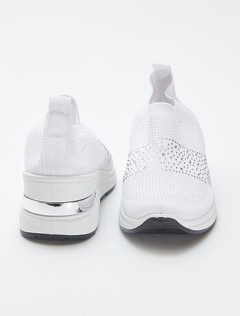 Sneakers a calzino con zeppa