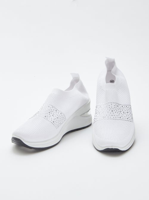 Sneakers a calzino con zeppa - Kiabi