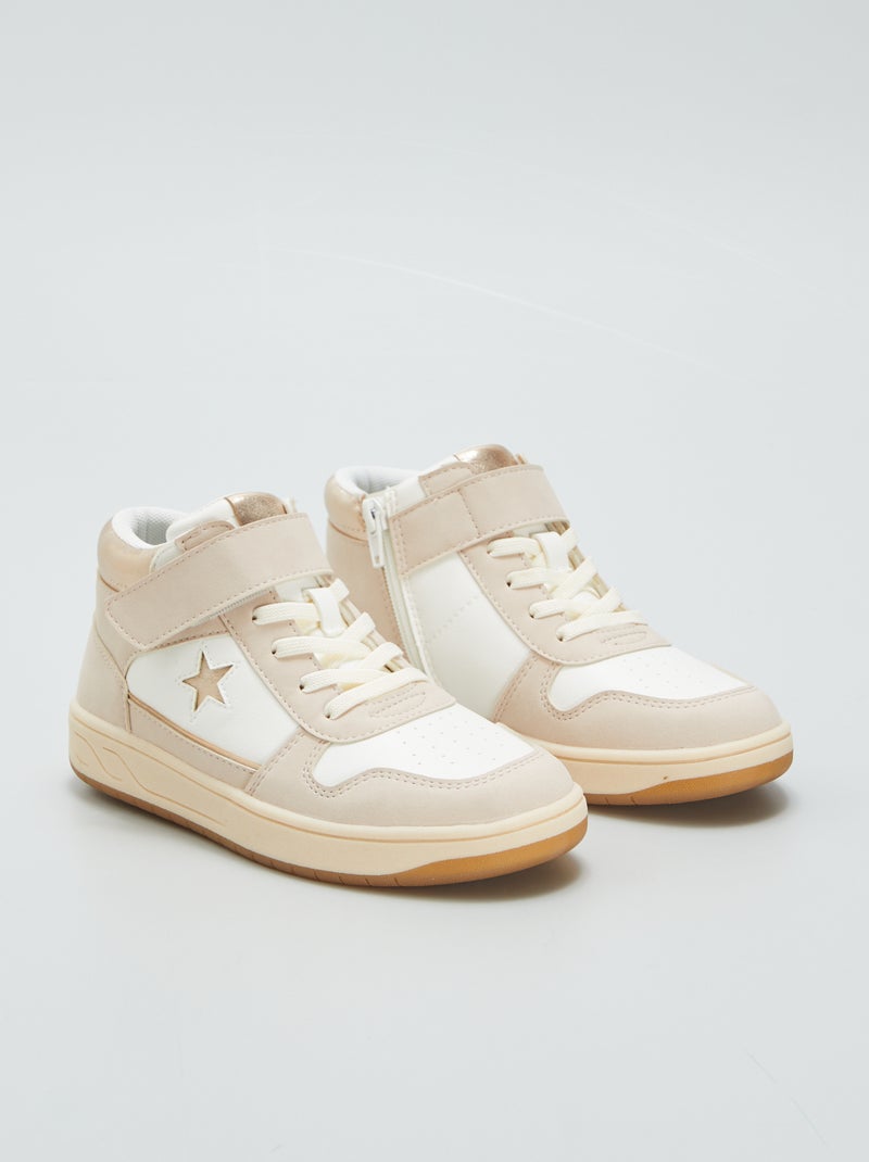 Sneakers alte bicolori BIANCO - Kiabi