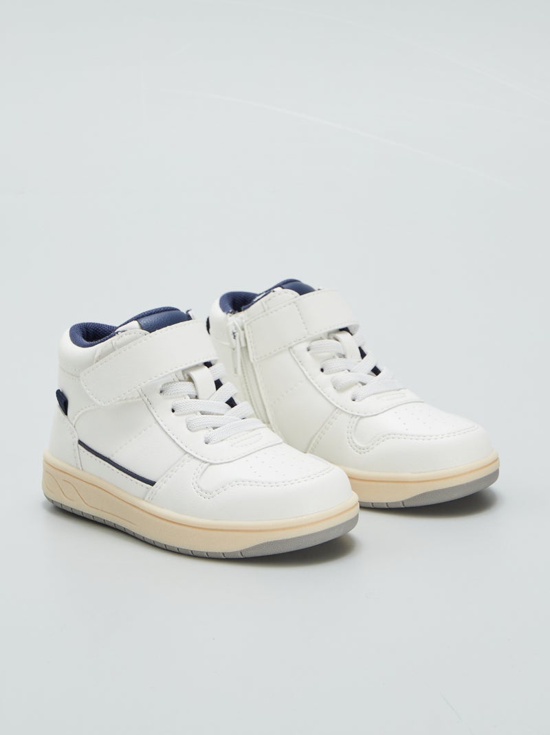 Sneakers alte bicolori BIANCO - Kiabi