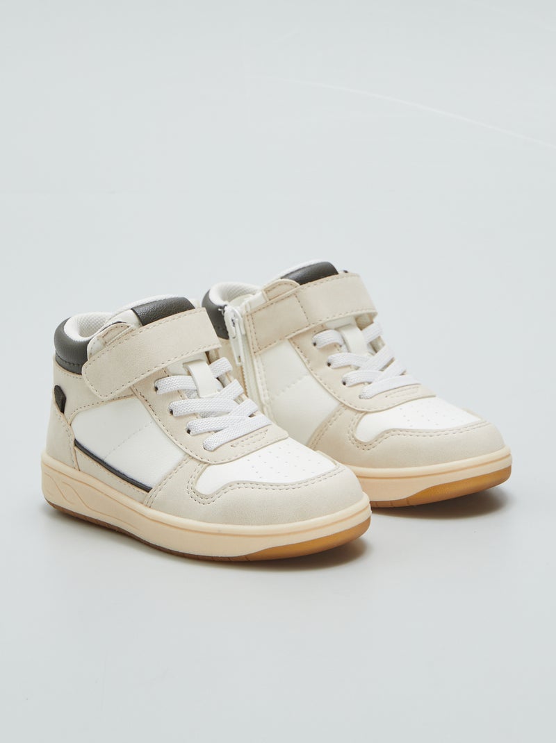 Sneakers alte bicolori BIANCO - Kiabi