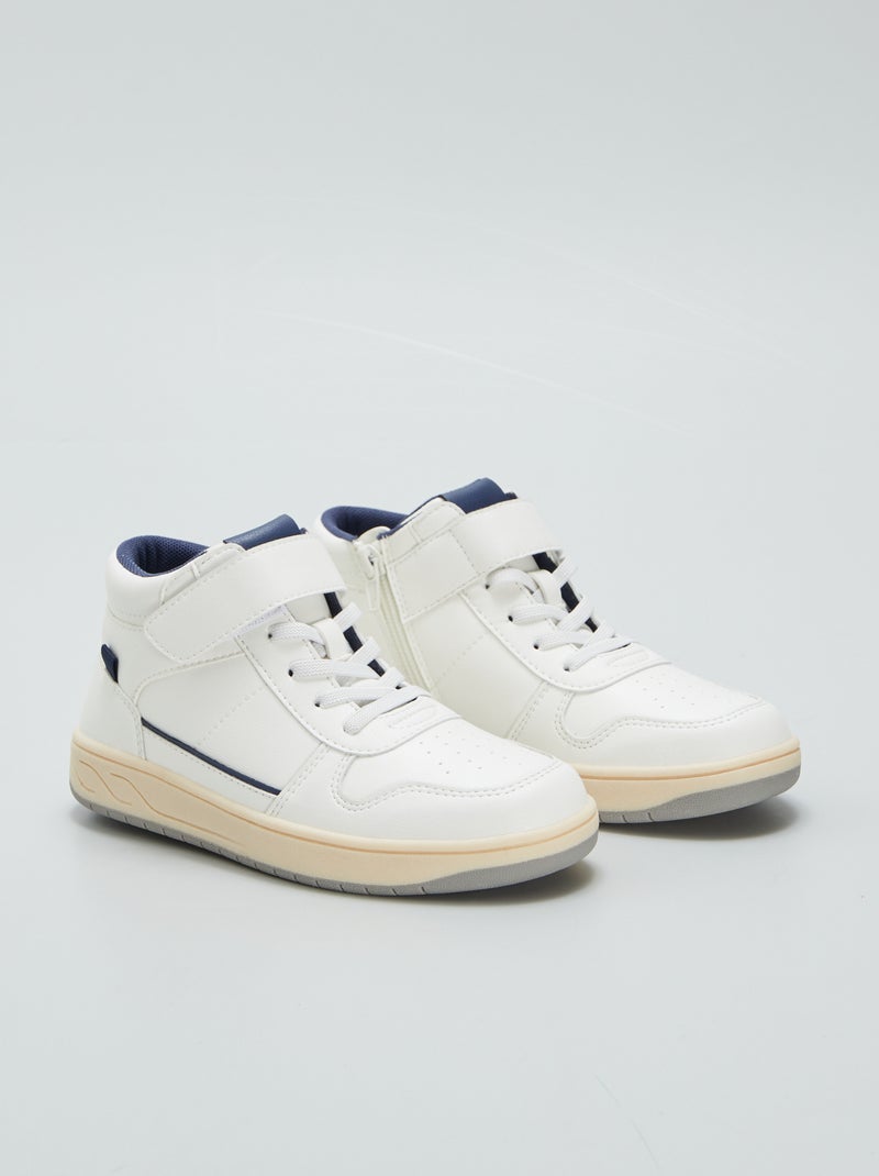 Sneakers alte bicolori BIANCO - Kiabi