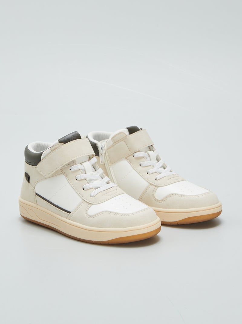 Sneakers alte bicolori BIANCO - Kiabi