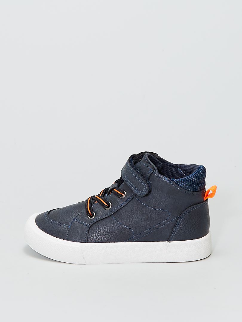 Sneakers alte blu navy - Kiabi