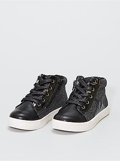 Sneakers alte con paillettes e patch 'stelle' - Kiabi