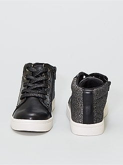 Sneakers alte con paillettes e patch 'stelle' - Kiabi