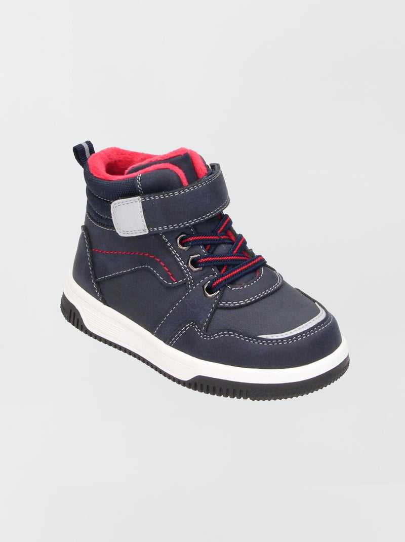 Sneakers alte con strappi BLU - Kiabi