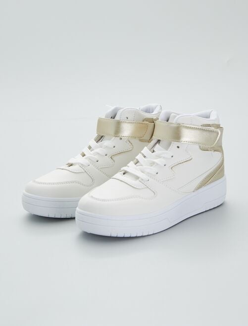 Sneakers alte con strappi - dorato - Kiabi - 28.00€