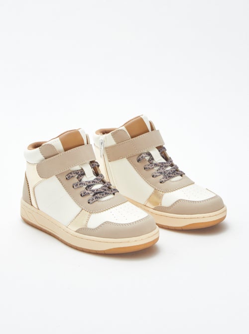 Sneakers alte con strappi e lacci - Kiabi