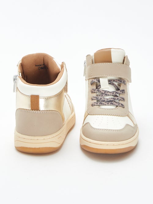 Sneakers alte con strappi e lacci - Kiabi